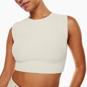 Babaton Sculpt Knit Muscle Tank, matte pearl, sz L